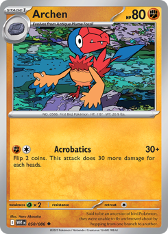 Pokemon White Flare Archen - 50