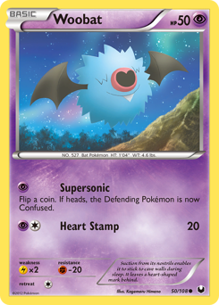 Pokemon Dark Explorers Woobat - 50