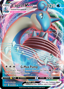 Pokemon Sword & Shield Lapras VMAX - 50