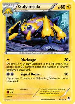Pokemon Plasma Storm Galvantula - 51
