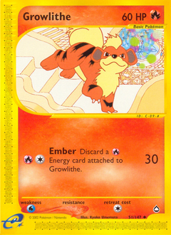 Pokemon Aquapolis Growlithe - 51