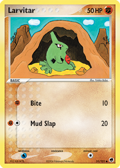 Pokemon Dragon Frontiers Larvitar - 51