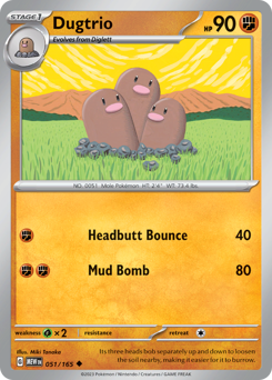 Pokemon 151 Dugtrio - 51