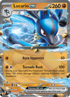 Pokemon Prismatic Evolutions Lucario ex - 51