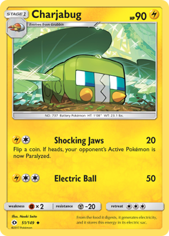 Pokemon Sun & Moon Charjabug - 51