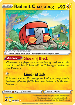 Pokemon Crown Zenith Radiant Charjabug - 51