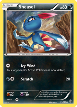 Pokemon Flashfire Sneasel - 51
