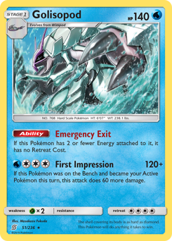 Pokemon Unified Minds Golisopod - 51