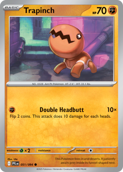 Pokemon Phantasmal Flames Trapinch - 51