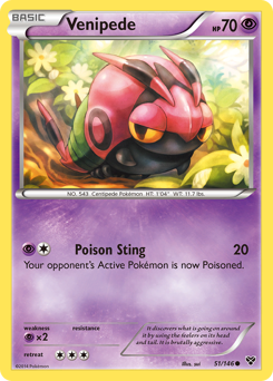 Pokemon XY Venipede - 51