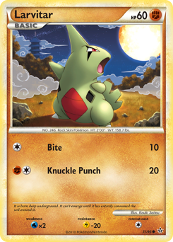 Pokemon HS—Unleashed Larvitar - 51