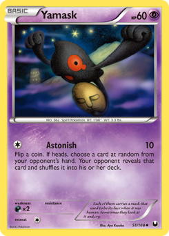 Pokemon Dark Explorers Yamask - 51