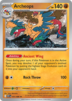 Pokemon White Flare Archeops - 51