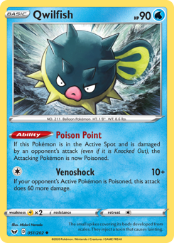 Pokemon Sword & Shield Qwilfish - 51