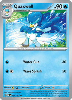 Pokemon Paldea Evolved Quaxwell - 51