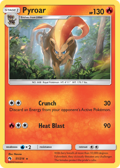 Pokemon Lost Thunder Pyroar - 51