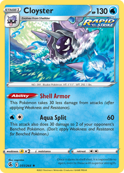 Pokemon Fusion Strike Cloyster - 51
