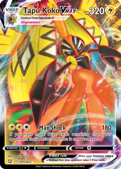 Pokemon Battle Styles Tapu Koko VMAX - 51