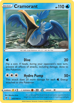 Pokemon Rebel Clash Cramorant - 51