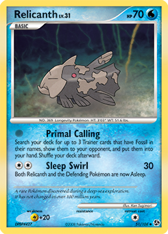 Pokemon Great Encounters Relicanth - 51