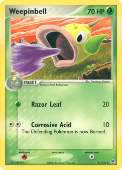 Pokemon FireRed & LeafGreen Weepinbell - 51