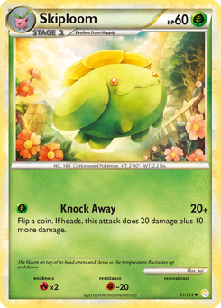 Pokemon HeartGold & SoulSilver Skiploom - 51
