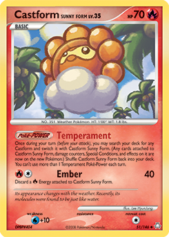 Pokemon Legends Awakened Castform Sunny Form - 51