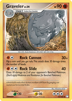 Pokemon Mysterious Treasures Graveler - 51