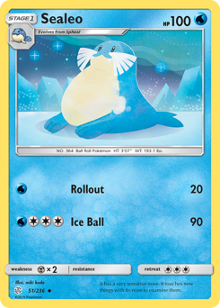 Pokemon Cosmic Eclipse Sealeo - 51
