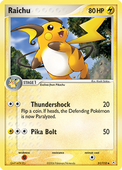 Pokemon Holon Phantoms Raichu - 51