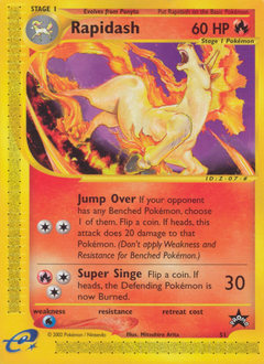 Pokemon Wizards Black Star Promos Rapidash - 51