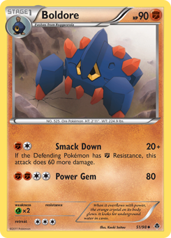 Pokemon Emerging Powers Boldore - 51