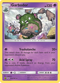 Pokemon Guardians Rising Garbodor - 51a