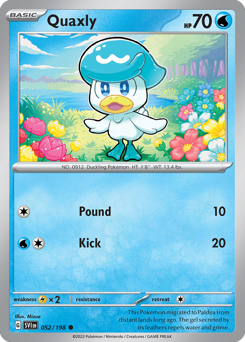 Pokemon Scarlet & Violet Quaxly - 52