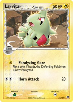 Pokemon Dragon Frontiers Larvitar δ - 52