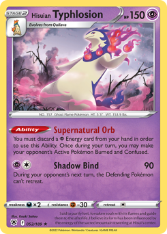Pokemon Astral Radiance Hisuian Typhlosion - 52