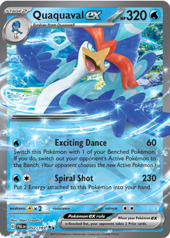 Pokemon Paldea Evolved Quaquaval ex - 52