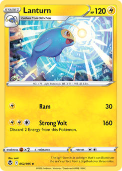 Pokemon Silver Tempest Lanturn - 52