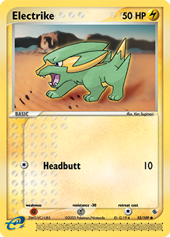 Pokemon Ruby & Sapphire Electrike - 52