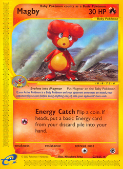 Pokemon Expedition Base Set Magby - 52