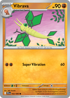 Pokemon Phantasmal Flames Vibrava - 52