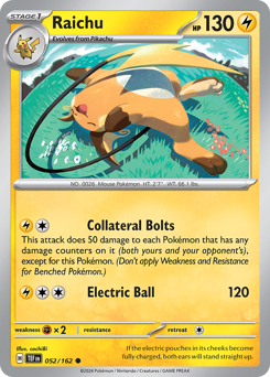 Pokemon Temporal Forces Raichu - 52