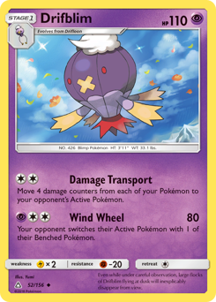 Pokemon Ultra Prism Drifblim - 52