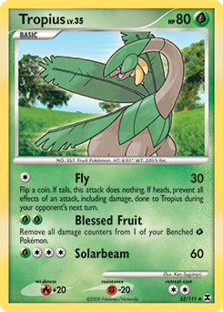 Pokemon Rising Rivals Tropius - 52