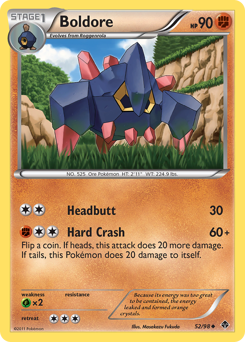Pokemon Emerging Powers Boldore - 52