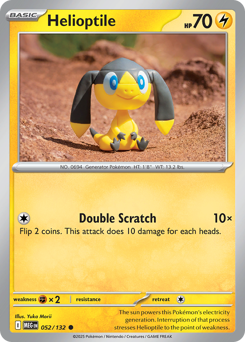 Pokemon Mega Evolution Helioptile - 52