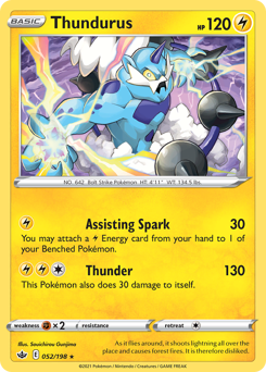 Pokemon Chilling Reign Thundurus - 52