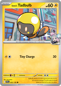 Pokemon Journey Together Iono's Tadbulb - 52