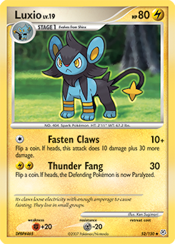Pokemon Diamond & Pearl Luxio - 52