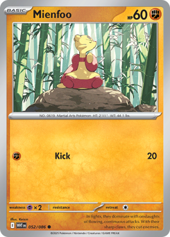 Pokemon White Flare Mienfoo - 52